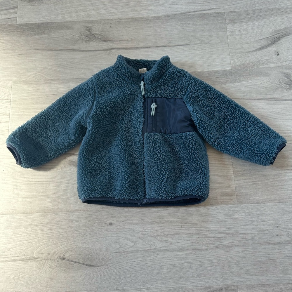 H&M Soft Blue Fleece Jacket